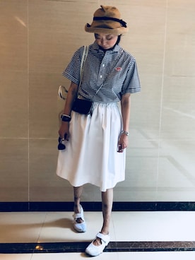 Haze大脚怪さん（レディース・174cm）の夏コーディネート