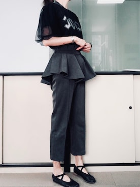 「OPERA（オペラ）のアイテム」を使った、Haze大脚怪さん（レディース・174cm）の秋コーディネート