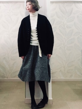 「nico（ニコ）のアイテム」を使った、Haze大脚怪さん（レディース・174cm）の冬コーディネート