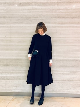 「nico（ニコ）のアイテム」を使った、Haze大脚怪さん（レディース・174cm）の冬コーディネート