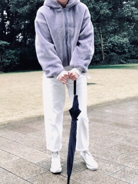 「Another Edition（アナザーエディション）のアイテム（その他アウター）」を使った、Haze大脚怪さん（レディース・174cm）の冬コーディネート