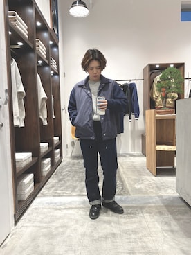 「Champion（チャンピオン）のアイテム（ナイロンジャケット）」を使った、Hazuki Isozakiさん（レディース・156cm）の夏コーディネート