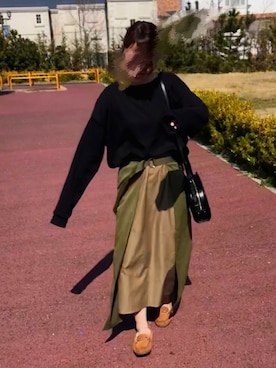「Lee（リー）のアイテム（シューズ）」を使った、Cさん（レディース・157cm）の春コーディネート