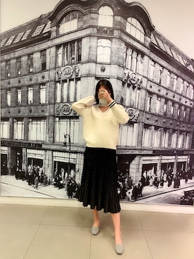 「HERMES（エルメス）のアイテム（シューズ）」を使った、UrchinJeさん（レディース・173cm）の秋コーディネート