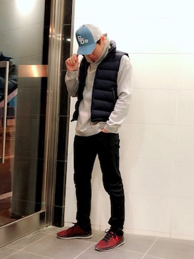 「417 EDIFICE（フォーワンセブンエディフィス）のアイテム（チノパンツ）」を使った、Naoyukiさん（メンズ・174cm）の春コーディネート