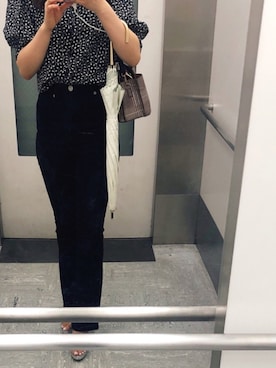 「titivate（ティティベイト）のアイテム（トップス、ブラック系）」を使った、YUIさん（レディース・160cm）の夏コーディネート