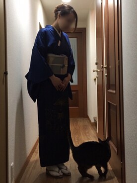 「アップヘア」｜「アイテム（その他）」を使った、ももこさん（レディース・168cm）の冬コーディネート