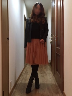 「NORTH BEACH（ノースビーチ）のアイテム」を使った、ももこさん（レディース・168cm）の冬コーディネート