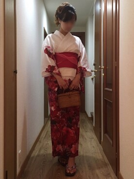 「アップヘア」｜「アイテム（その他）」を使った、ももこさん（レディース・168cm）の夏コーディネート