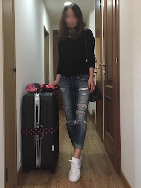 「ショルダーバック」｜「アイテム（その他）」を使った、ももこさん（レディース・168cm）の秋コーディネート