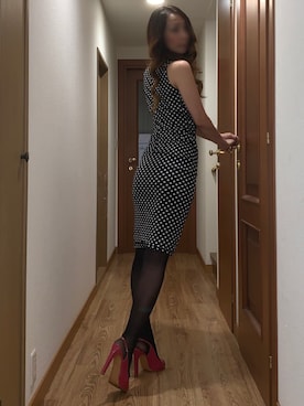 「シアータイツ」｜「アイテム（その他）」を使った、ももこさん（レディース・168cm）の春コーディネート