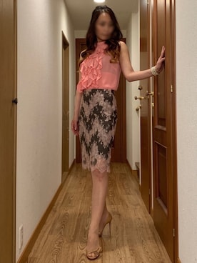 「シアータイツ」｜「アイテム（その他）」を使った、ももこさん（レディース・168cm）の秋コーディネート