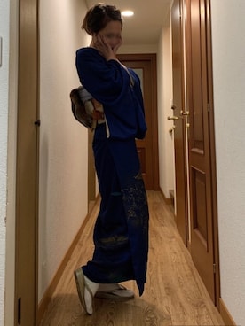 「アップヘア」｜「アイテム（その他）」を使った、ももこさん（レディース・168cm）の春コーディネート