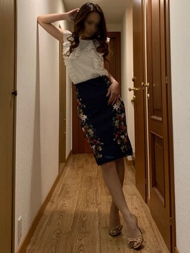 「シアータイツ」｜「アイテム（その他）」を使った、ももこさん（レディース・168cm）の春コーディネート