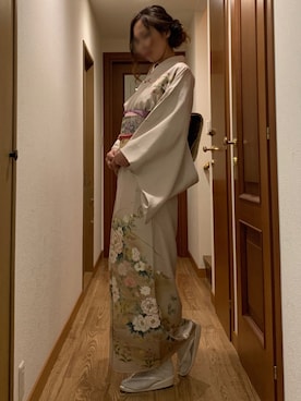 「アップヘア」｜「アイテム（その他）」を使った、ももこさん（レディース・168cm）の春コーディネート