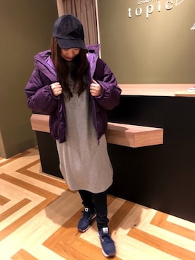 「裏起毛ワンピース」｜yk☺︎86さん（レディース・160cm）の秋コーディネート
