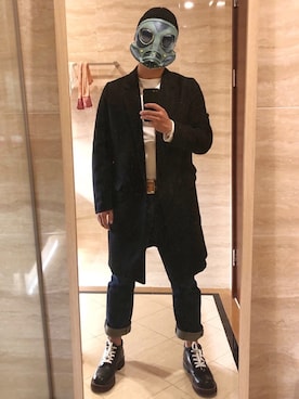 「BEAMS（ビームス）のアイテム（ダッフルコート）」を使った、Tbtbnoxさん（メンズ・172cm）の秋コーディネート