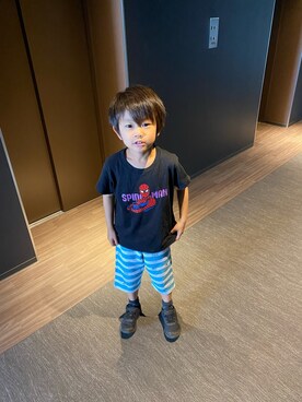 「NIKE（ナイキ）のアイテム」を使った、aoyamaさん（キッズ・110cm）の春コーディネート