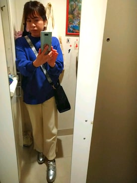 「リブニットパンツ」｜miyuringo0707さん（レディース・157cm）の冬コーディネート