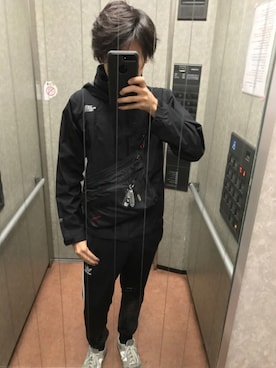 「THE NORTH FACE（ザノースフェイス）のザ・ノース・フェイス　メンズゴアテックスマウンテンレインパーカー　/　オールマウンテンジャケット（マウンテンパーカー）」を使った、SeNaさん（メンズ・170cm）の秋コーディネート