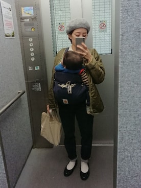 「アイテム（ブルゾン）」を使った、mariiiiさん（レディース・147cm・30代）の秋コーディネート