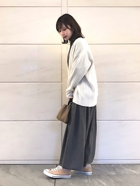 はつねさん（レディース・158cm）の冬コーディネート