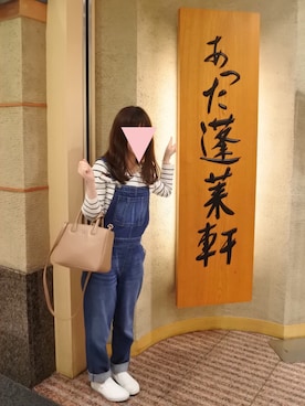 「Mila Owen（ミラオーウェン）のアイテム（サロペット/オーバーオール）」を使った、saaさん（レディース・151cm）の夏コーディネート