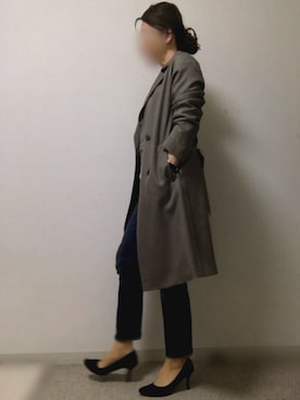 「リーバイス501」｜「アイテム（トレンチコート）」を使った、Nさん（レディース・160cm）の冬コーディネート