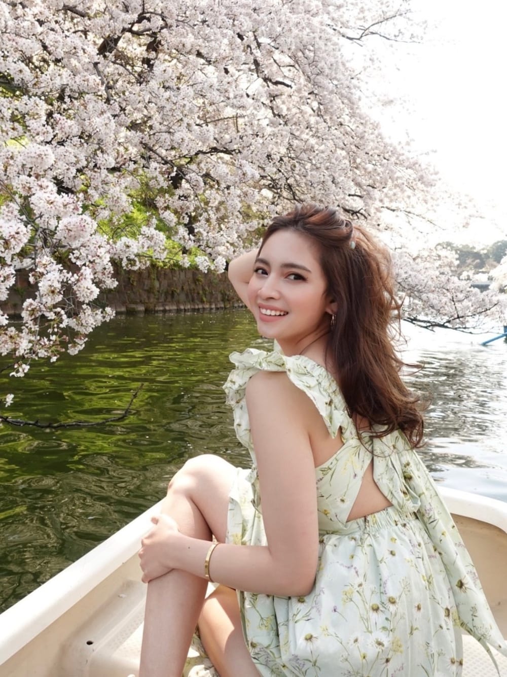 「パステル映える春、sakura、dress、pastel、floral、かわいい」｜「H&Mのアイテム（ワンピース/ドレス、その他）」を使った、erikabocalanさん（レディース・160cm）の春コーディネートの1枚目の写真