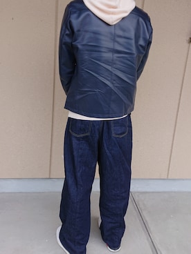 「URBAN RESEARCH（アーバンリサーチ）のアイテム（ライダースジャケット）」を使った、しゅんさん（メンズ・172cm）の冬コーディネート