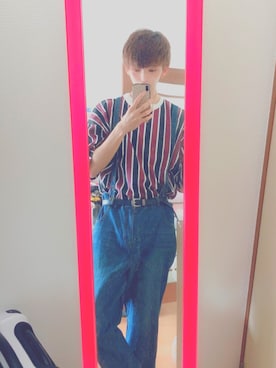 「GUCCI（グッチ）のアイテム（その他）」を使った、もっちさん（メンズ・180cm）の夏コーディネート