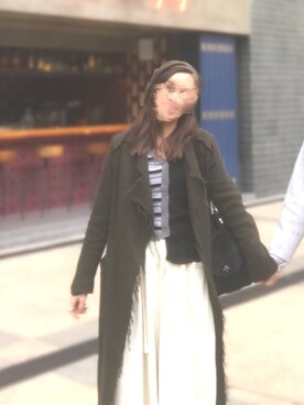 「MANU ATELIER（マニュ アトリエ）のアイテム」を使った、NataLie Haさん（レディース・156cm）の冬コーディネート