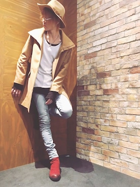 けんけんさん（メンズ・182cm）の冬コーディネート