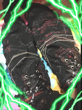 「アイテム（レッグウォーマー、ブラック系）」を使った、いちごみるくさん（レディース・147cm）の冬コーディネート