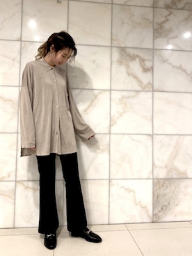 「frames RAY CASSIN（フレームスレイカズン）のアイテム（パンツ）」を使った、　　　mii♡さん（レディース・163cm）の春コーディネート