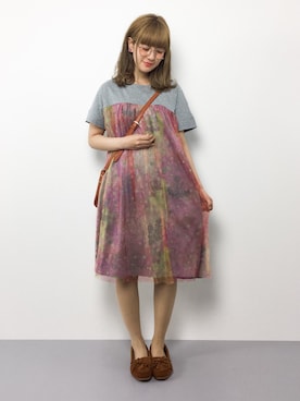 「SUPER HAKKA（スーパーハッカ）のアイテム」を使った、piya*さん（レディース・154cm）の春コーディネート