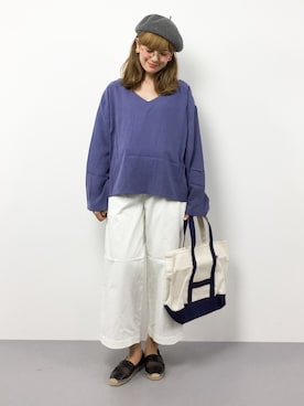 「SHIPS Days（シップスデイズ）のアイテム」を使った、piya*さん（レディース・154cm）の春コーディネート