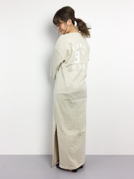 「FRAMeWORK（フレームワーク）のアイテム（ワンピース/ドレス）」を使った、piya*さん（レディース・154cm）の春コーディネート