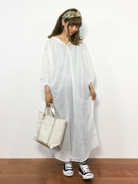 「Another Edition（アナザーエディション）のアイテム（ワンピース/ドレス）」を使った、piya*さん（レディース・154cm）の夏コーディネート