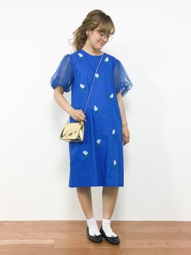 「ドレスワンピ」｜piya*さん（レディース・154cm）の夏コーディネート