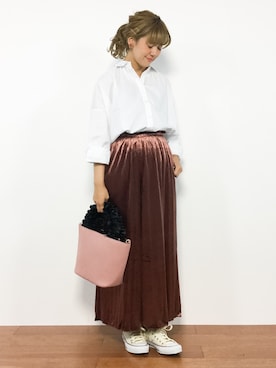「Fashion Letter（ファッションレター）のアイテム」を使った、piya*さん（レディース・154cm）の夏コーディネート