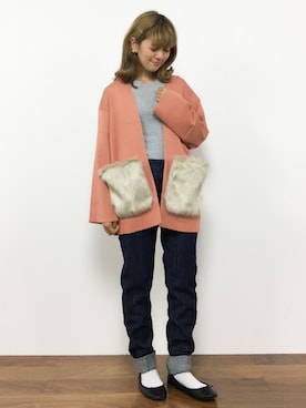 「テーパードデニム」｜piya*さん（レディース・154cm）の秋コーディネート