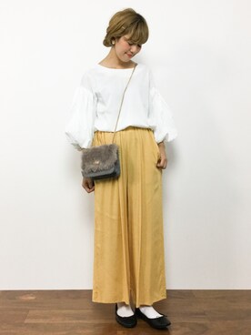 「Another Edition（アナザーエディション）のアイテム（その他パンツ）」を使った、piya*さん（レディース・154cm）の秋コーディネート