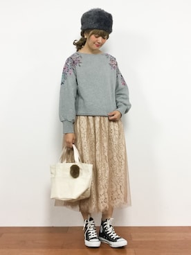 「SHIPS for women（シップスフォーウィメン）のアイテム」を使った、piya*さん（レディース・154cm）の秋コーディネート