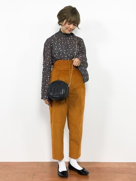 「Another Edition（アナザーエディション）のアイテム（その他パンツ）」を使った、piya*さん（レディース・154cm）の秋コーディネート