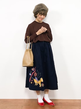 「URBAN RESEARCH DOORS WOMENS（アーバンリサーチ ドアーズ ウィメンズ）のアイテム」を使った、piya*さん（レディース・154cm）の秋コーディネート
