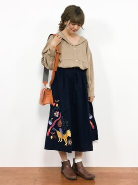 piya*さん(レディース・154cm)の秋コーディネート