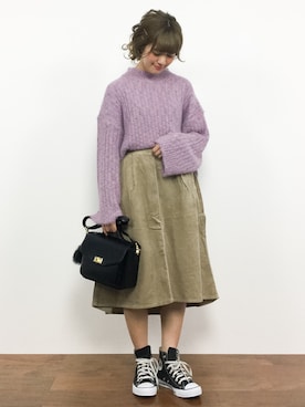 「amelier MAJESTIC LEGON（アメリエルマジェスティックレゴン）のアイテム」を使った、piya*さん（レディース・154cm）の秋コーディネート