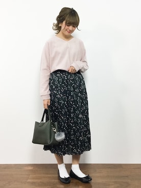 「Color（カラー）のアイテム」を使った、piya*さん（レディース・154cm）の秋コーディネート