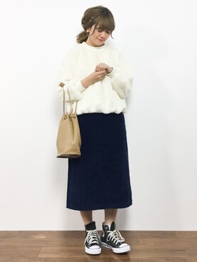 「OLIKA（オリカ）のアイテム」を使った、piya*さん（レディース・154cm）の秋コーディネート